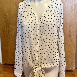 Pearl Cream Polka Dot Blouse